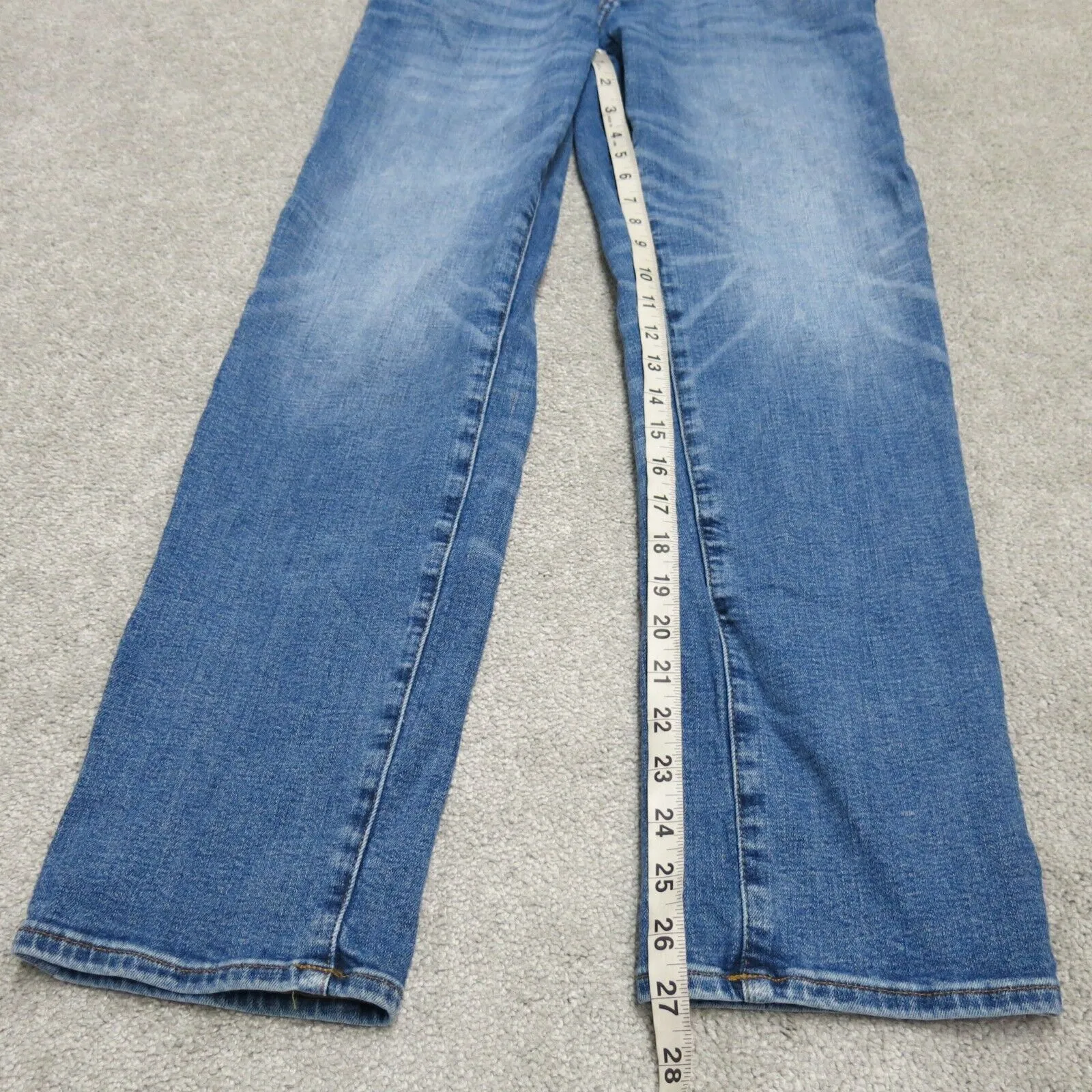 American Eagle Mens Straight Leg Denim Jeans Mid Rise 5 Pocket Blue Size 31 X 30