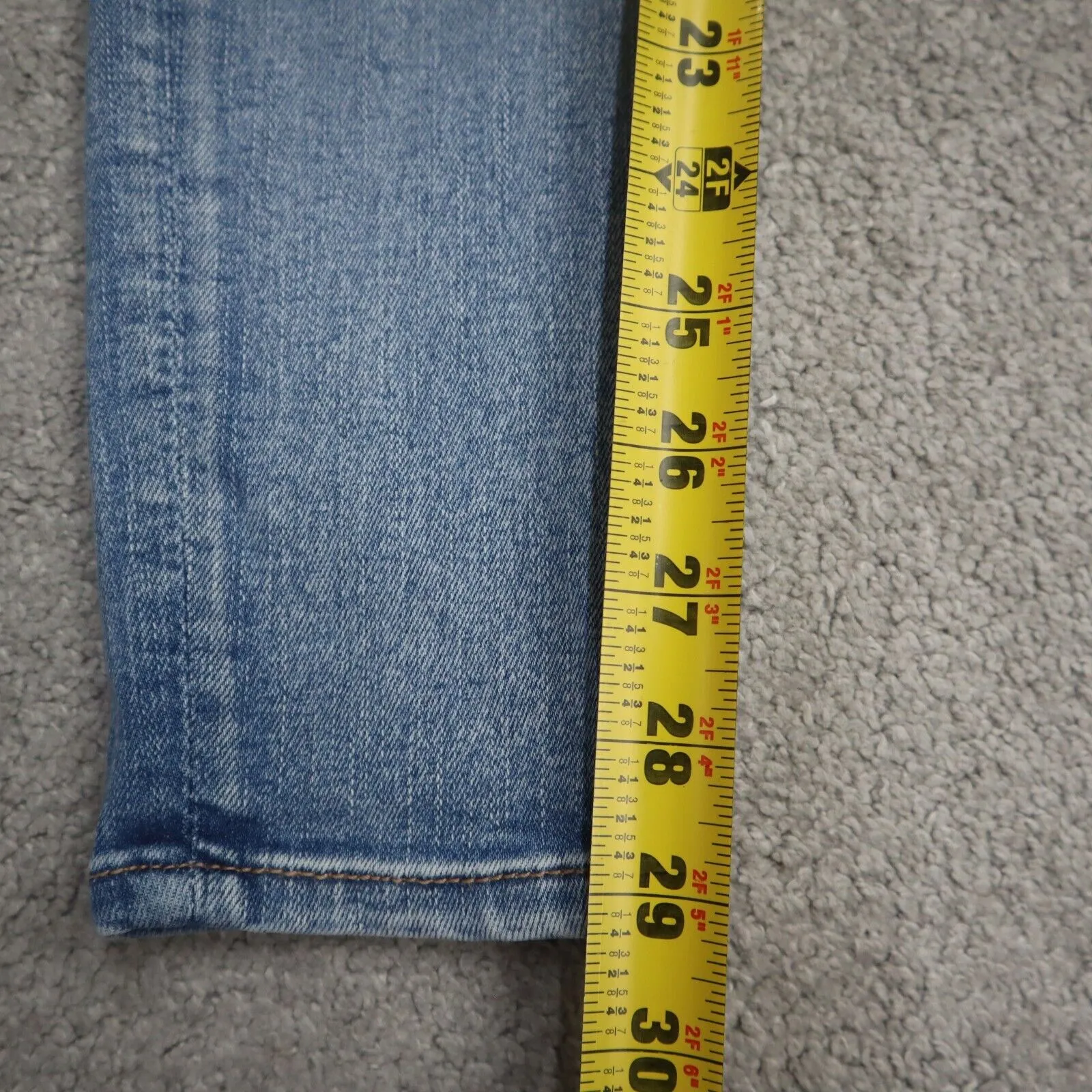 American Eagle Womens Jeans Skinny Leg Mid Rise Flat Front Blue Size 4 Long