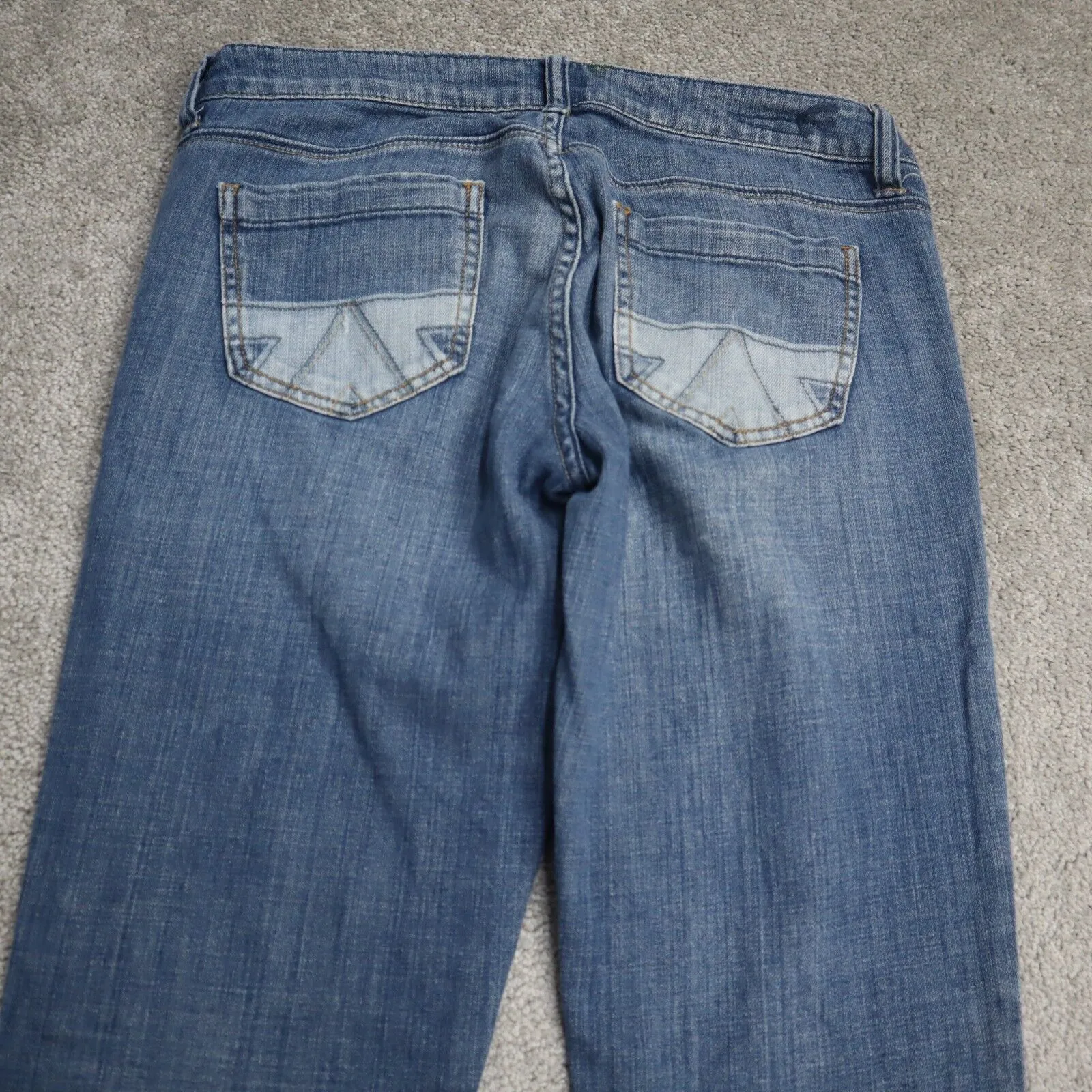 American Eagle Womens Straight Leg Jeans Low Rise 5 Pockets Size 4 Regular