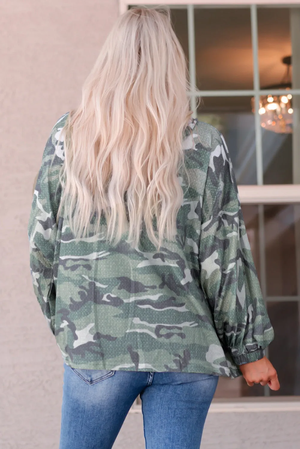 Camo Print Oversize Hoodie