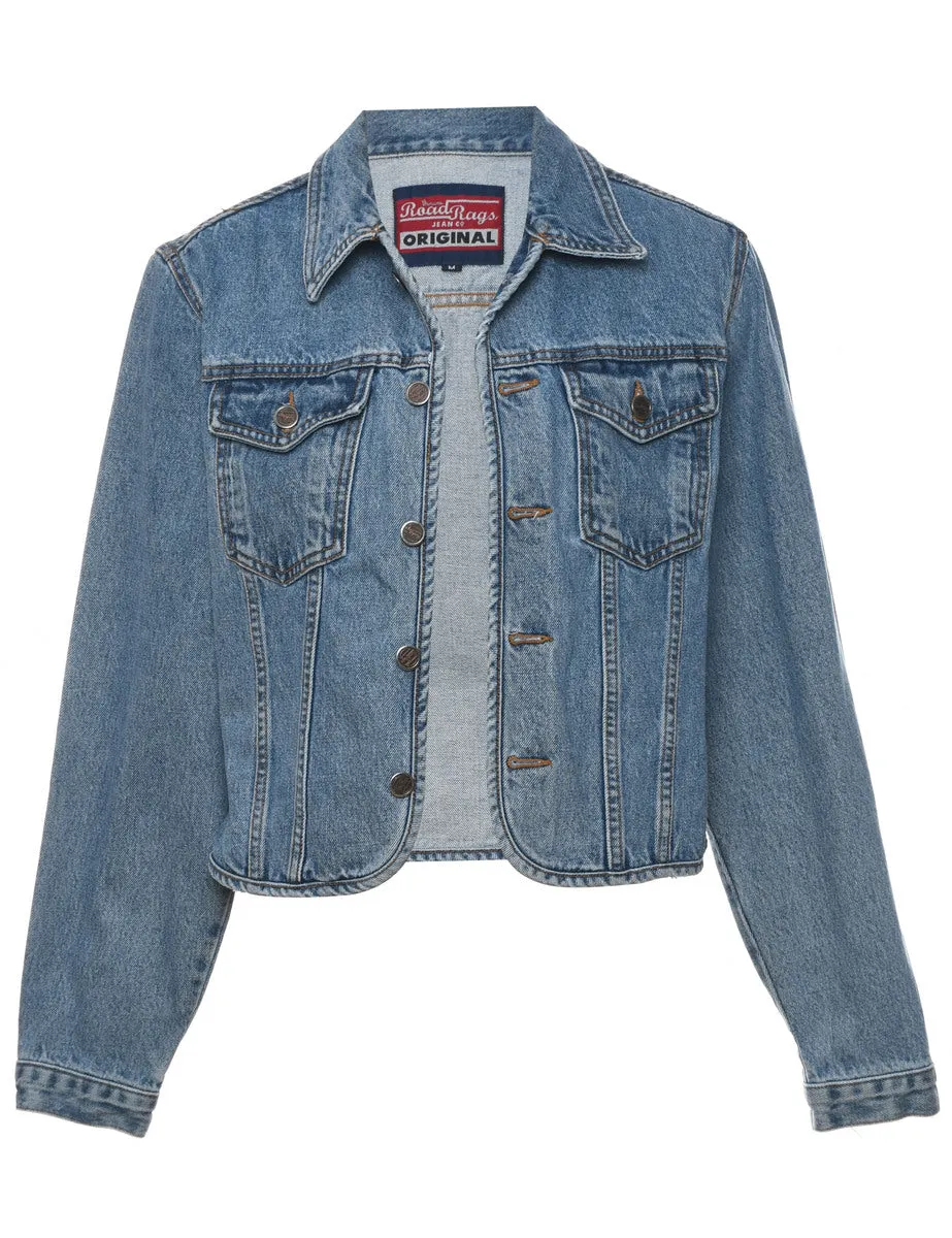 Classic Stone Wash Denim Jacket - M