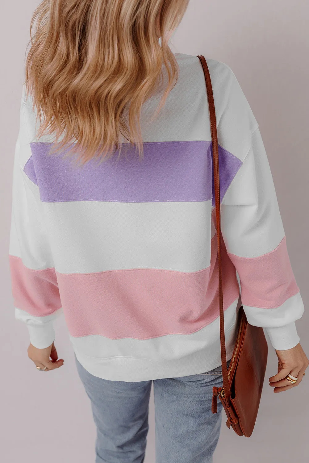 Colorblock Crewneck Sweatshirt