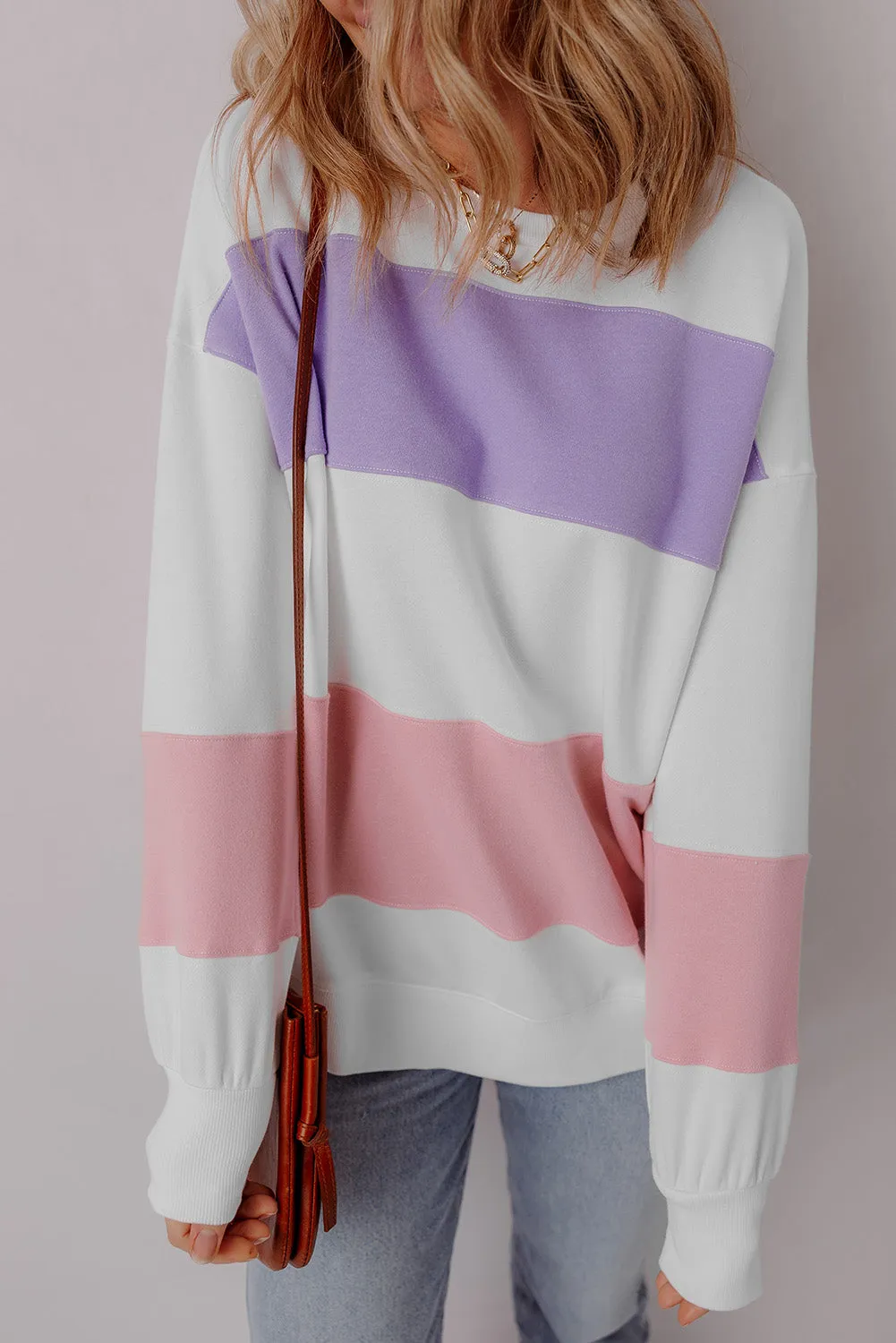 Colorblock Crewneck Sweatshirt