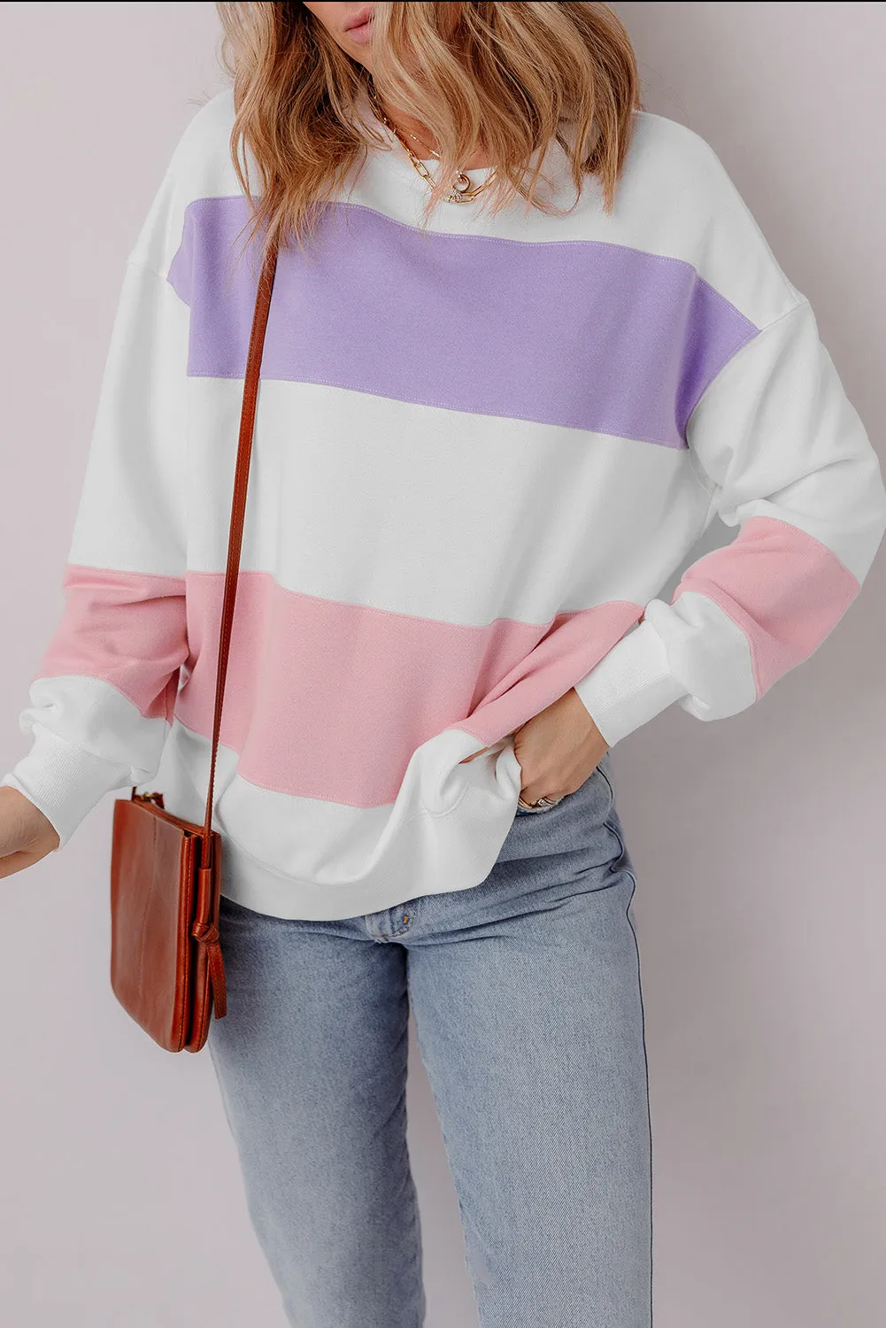 Colorblock Crewneck Sweatshirt