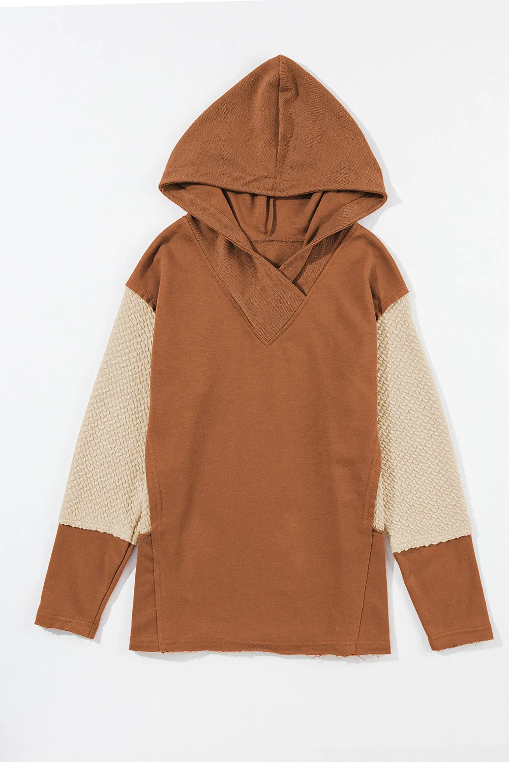 Contrast Sleeves Hoodie