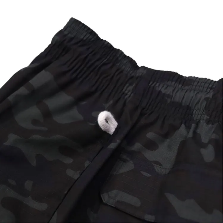 Cookman Chef Pants Cargo - Ripstop : Woodland Camo Black