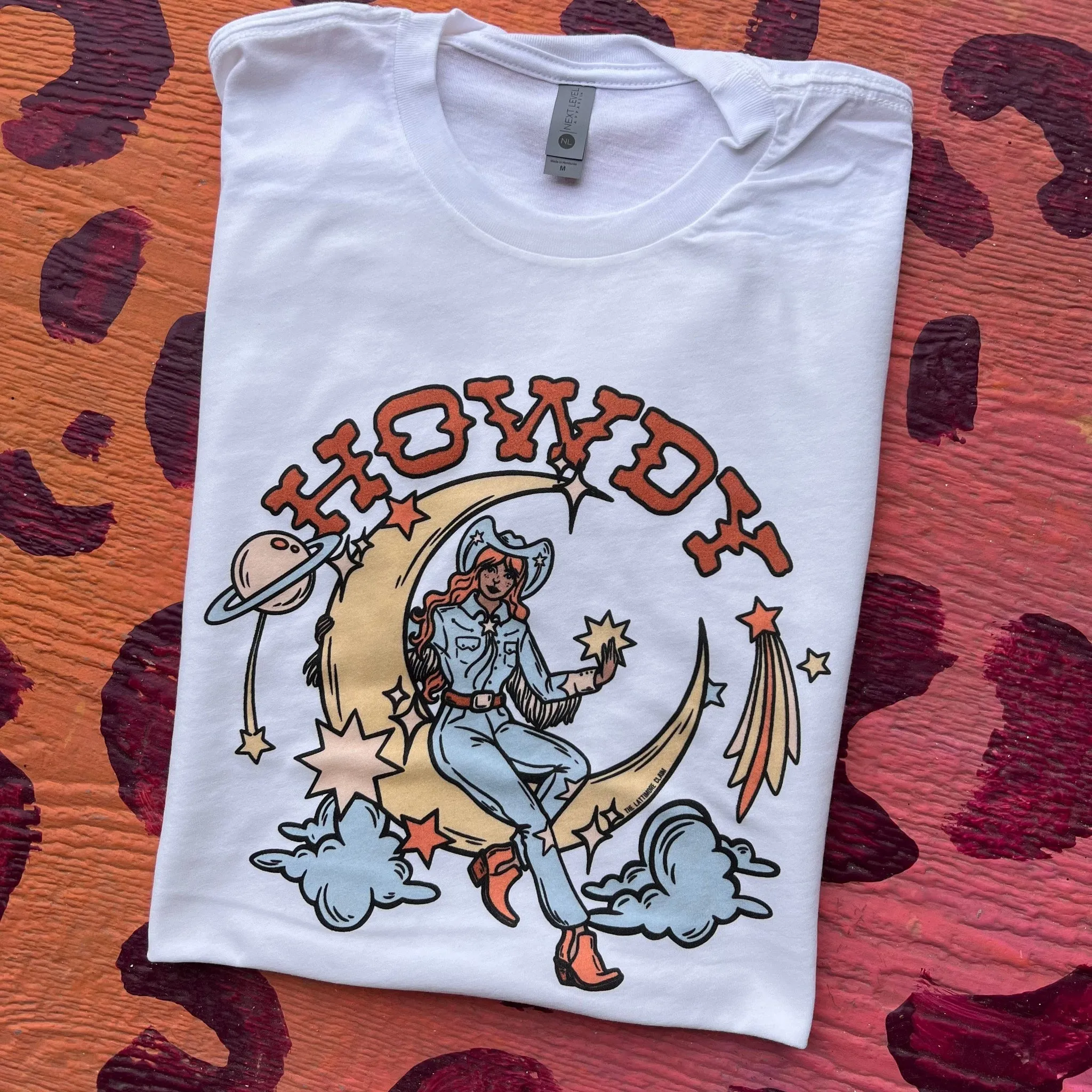 Cosmic Howdy Graphic Tee (made 2 order) LC