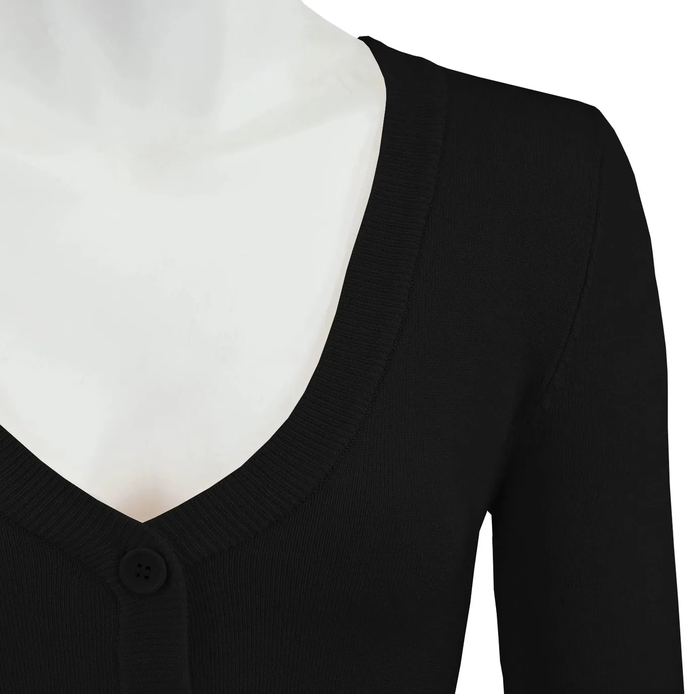 Cropped Cardigan - Black