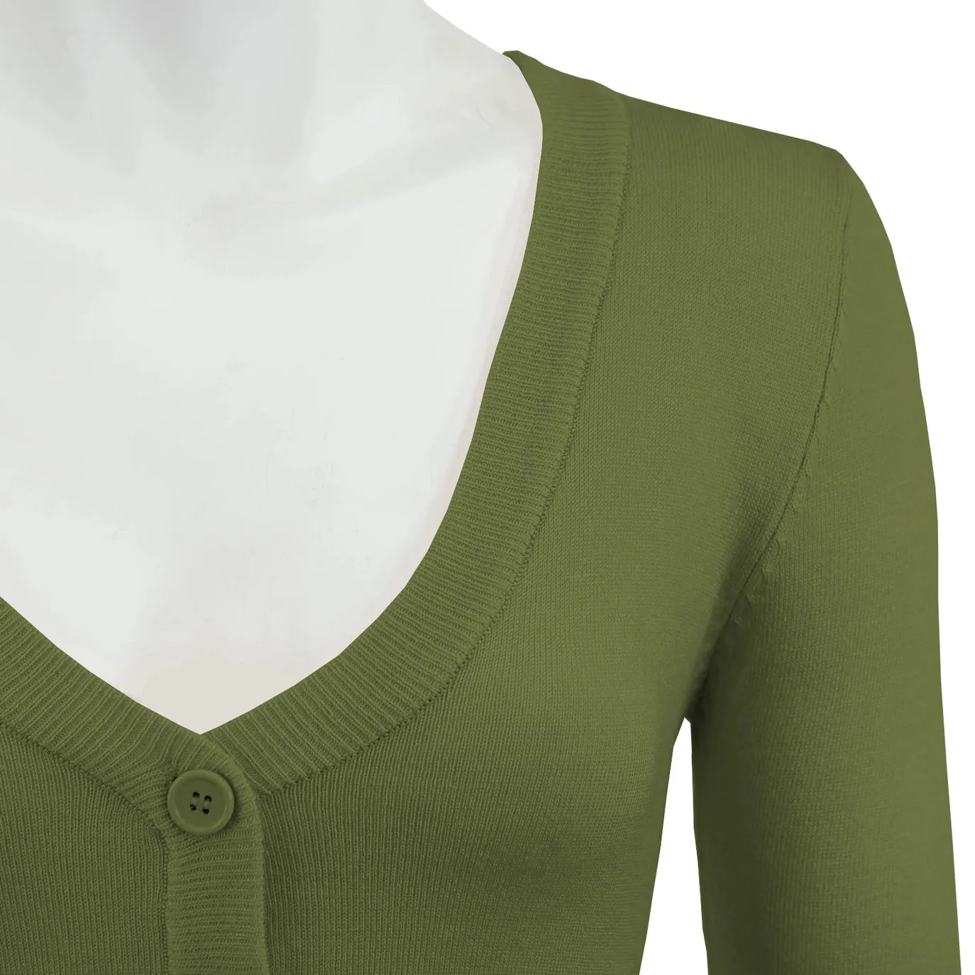 Cropped Cardigan - Sage Green