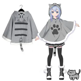 Cute Cat Backyard Hooded Capes