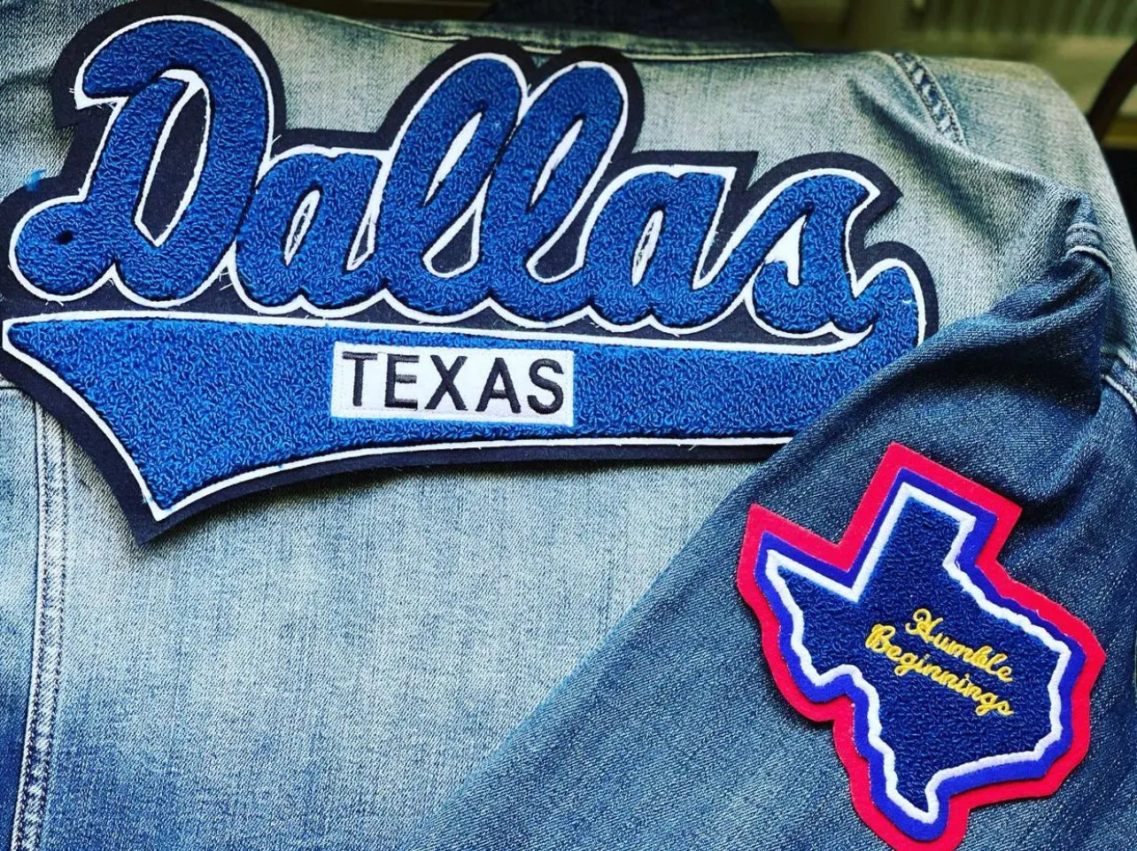 Dallas, Texas (Blue & White ) Denim Jackets