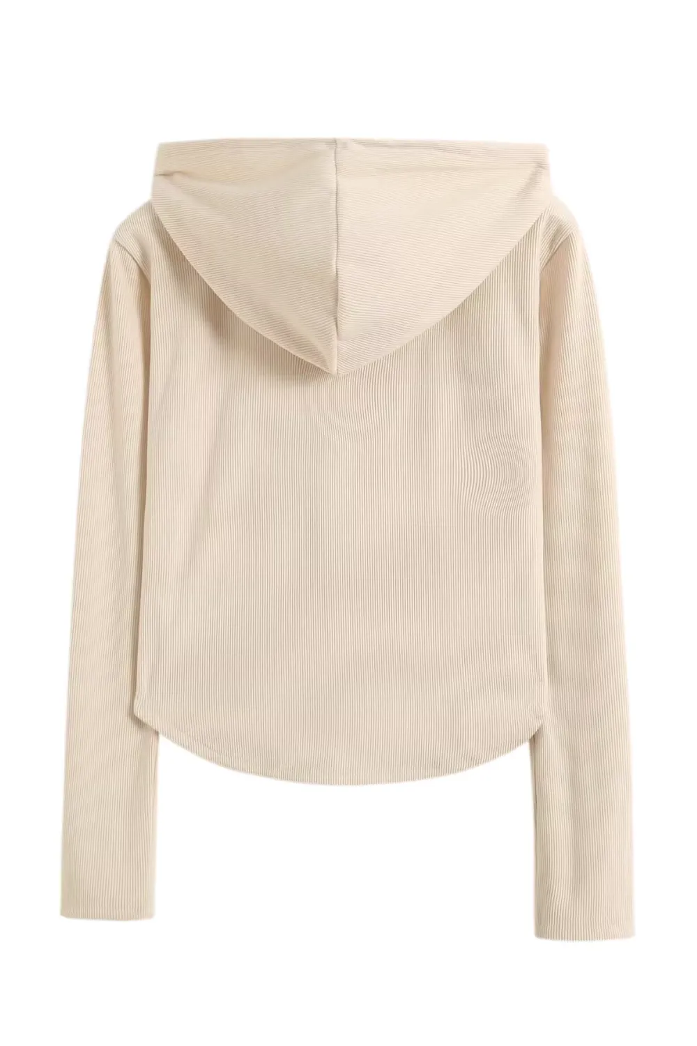 'Davina' Hooded Rib-Knit Cropped Sweater (3 Colors)