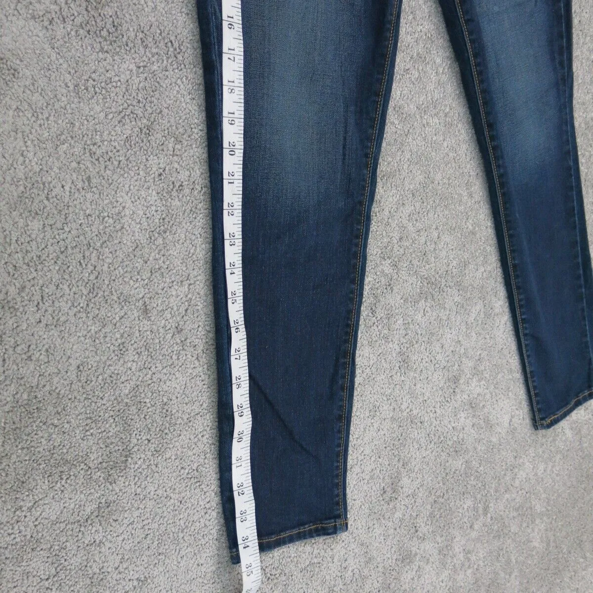 Denizen From Levis Women Ankle Skinny Jeans Stretch Mid Rise Blue Size W29XL30