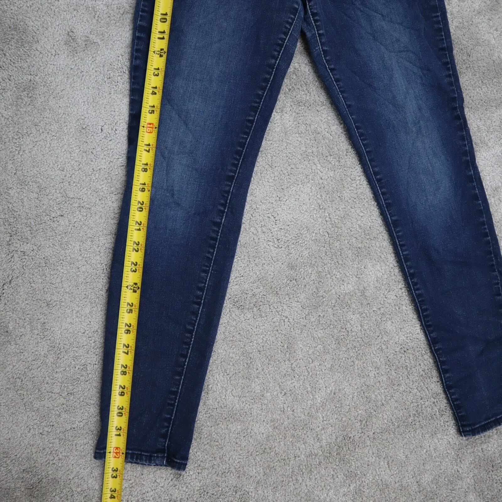 Denizen From Levis Women Modern Skinny Jeans Denim Mid Rise Blue Size W27XL28