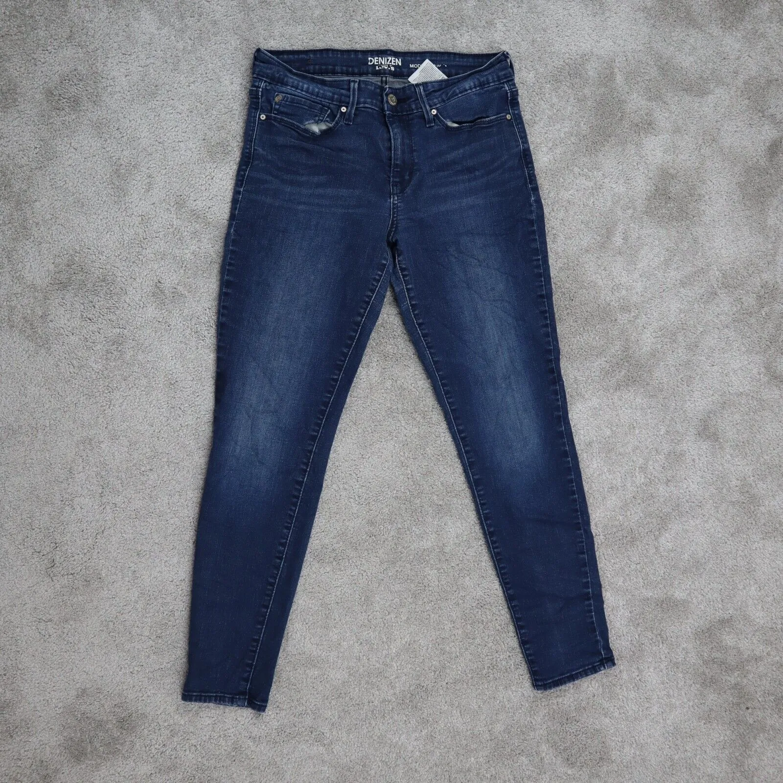 Denizen From Levis Women Modern Skinny Jeans Denim Mid Rise Blue Size W27XL28