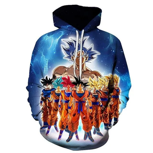 Dragon ball Anime 3D hoodies Men Women Hooded Sweatshirt Dragonball Son Goku Casual Pockets Streetwear Autumn Tops