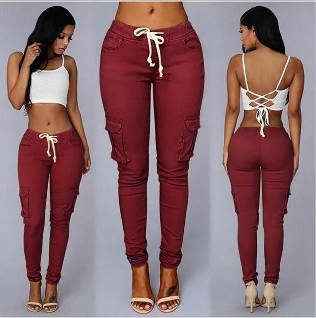 Elastic Skinny Jeans