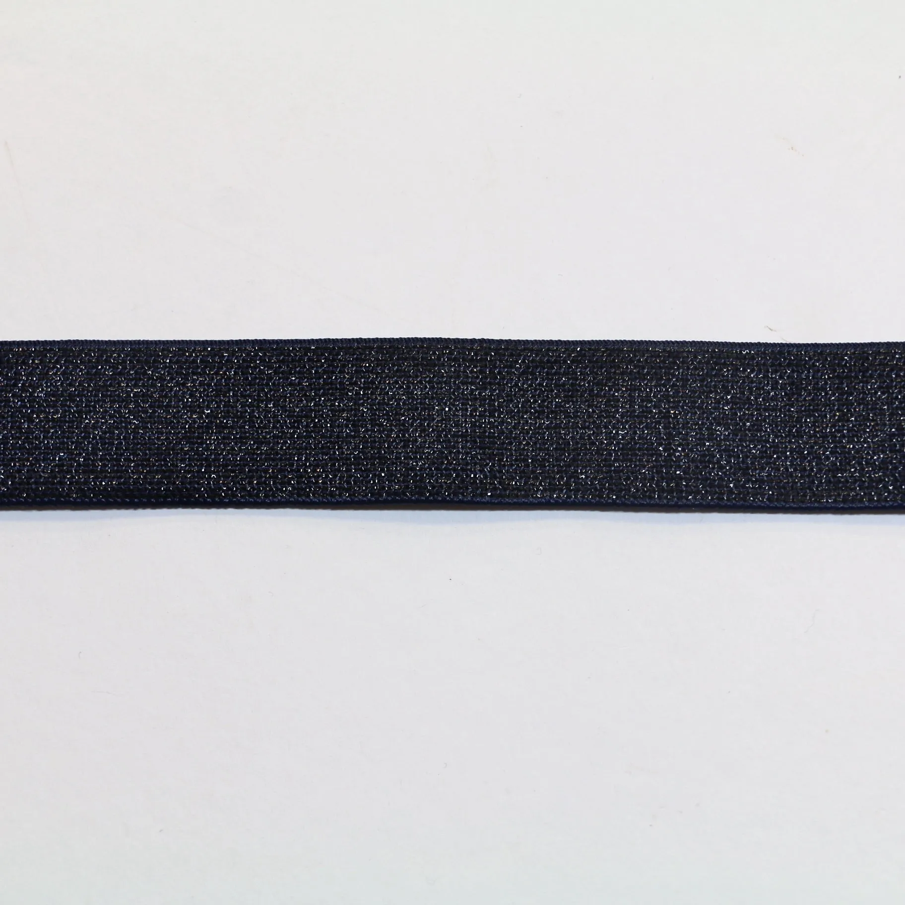 Fancy Elastic Elastic (25mm/ 1") - Navy/Navy Lurex