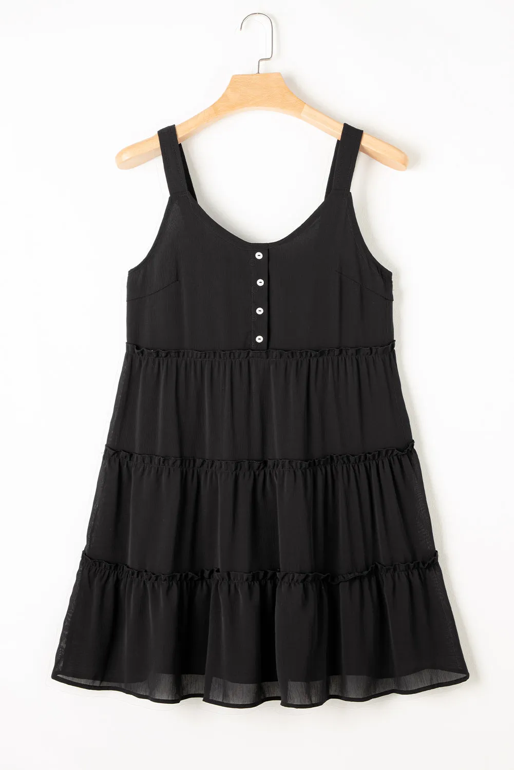 Frilly Tiered Sleeveless Dress