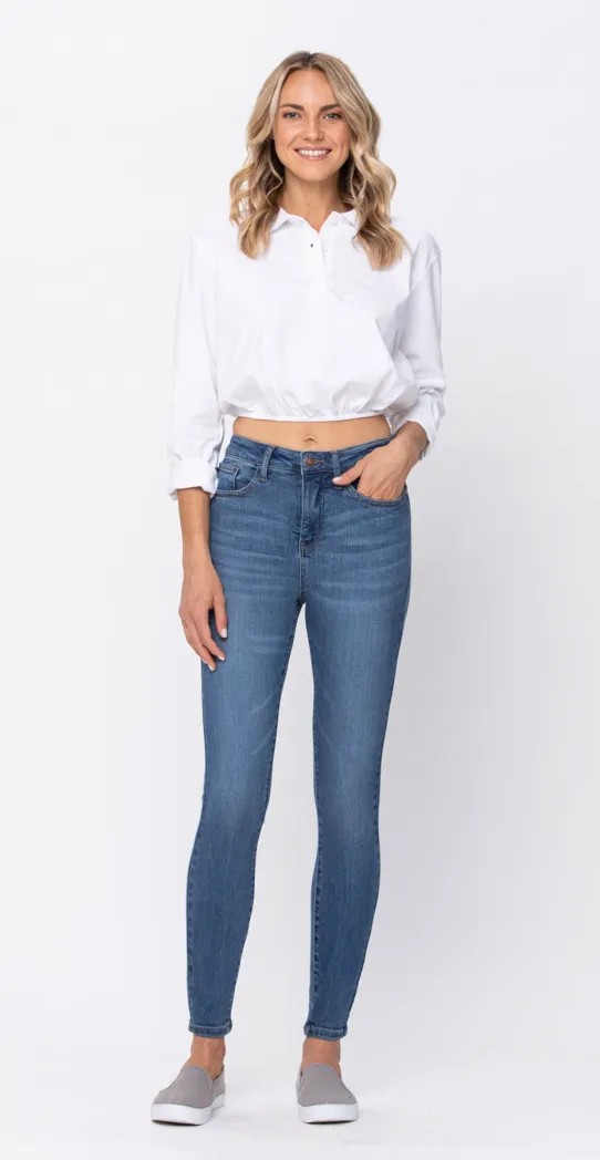 Hi-Waist Skinny Tummy Control Jeans