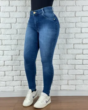 Hochtaillierte Slim Fit Jeans