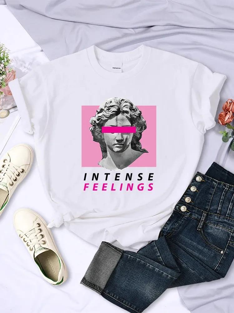 Intense Feelings cute oversized girls tees