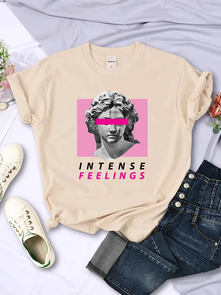 Intense Feelings cute oversized girls tees