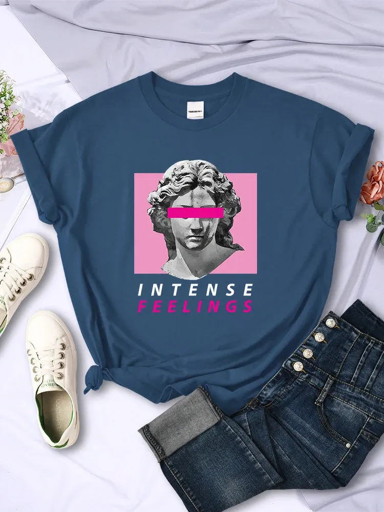 Intense Feelings cute oversized girls tees