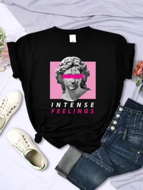 Intense Feelings cute oversized girls tees