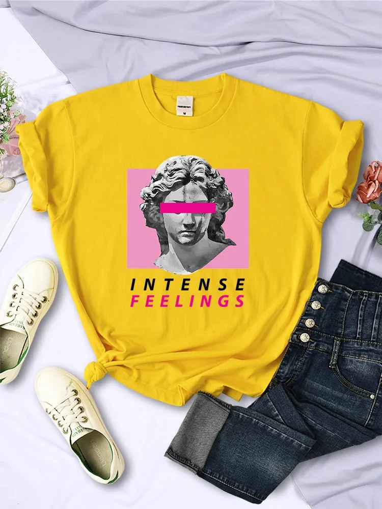 Intense Feelings cute oversized girls tees