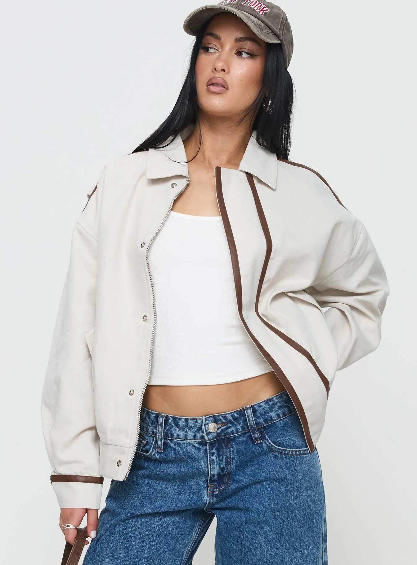 Kenny Bomber Jacket Beige