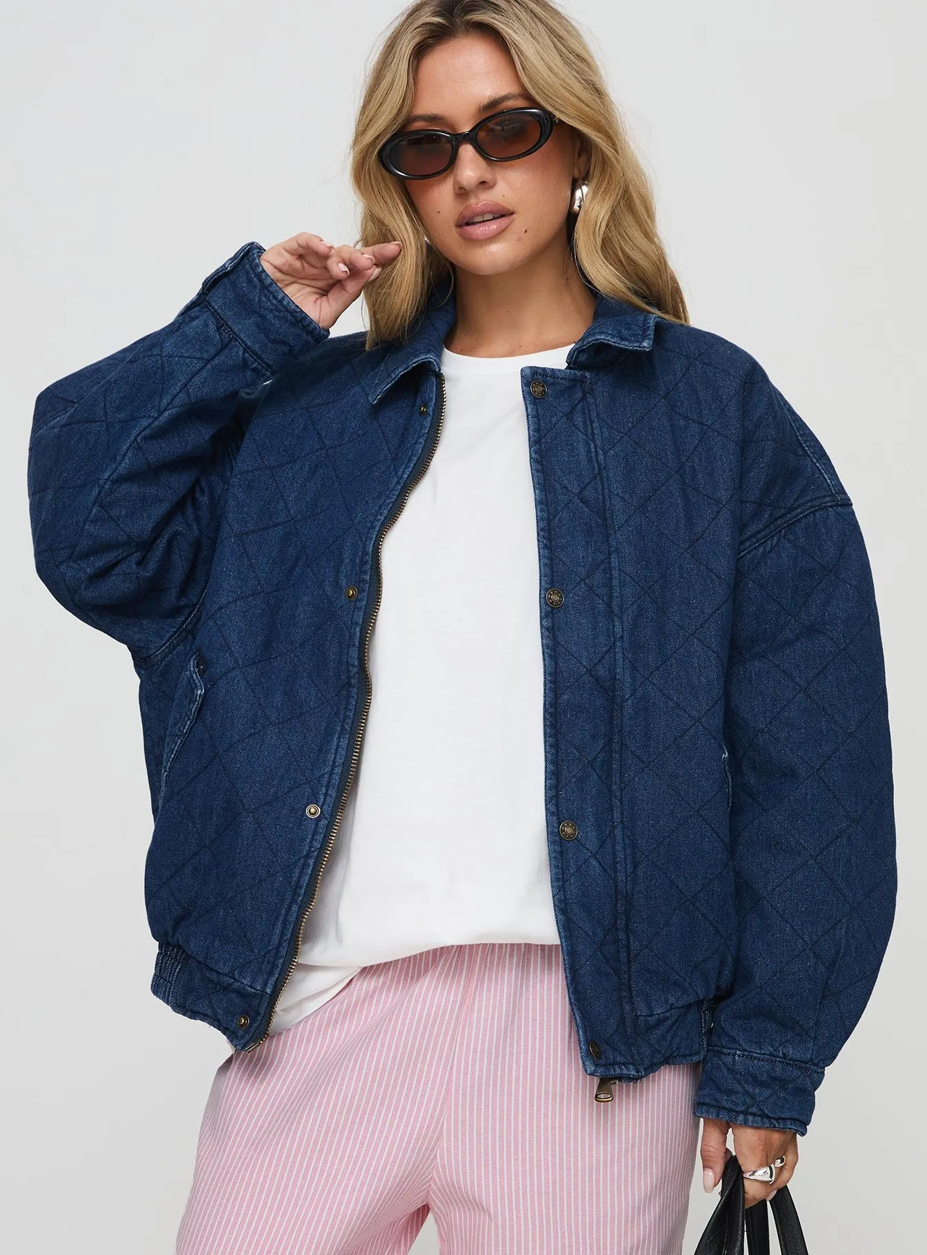 Kenny Bomber Jacket Dark Denim