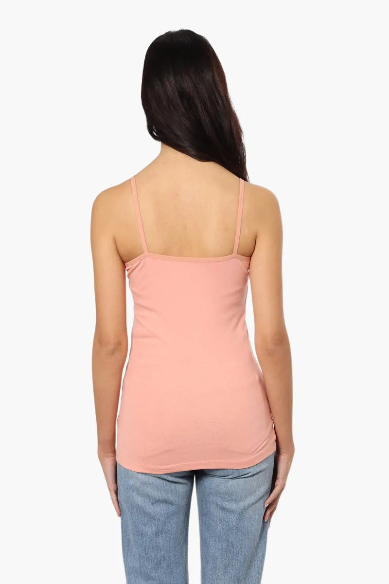 Majora Solid Basic Cami Tank Top - Pink