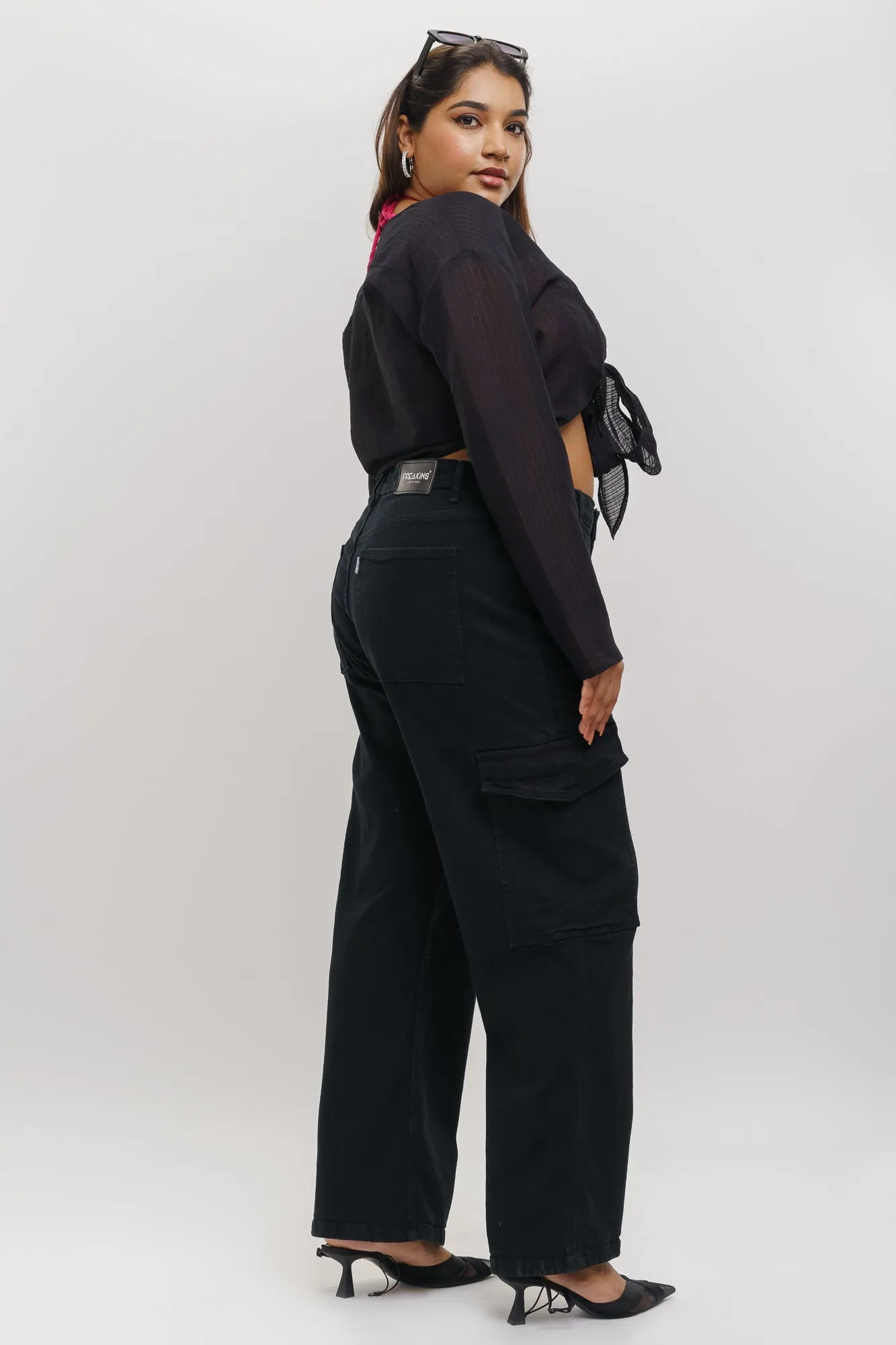 Midnight Denim Cargo Pants