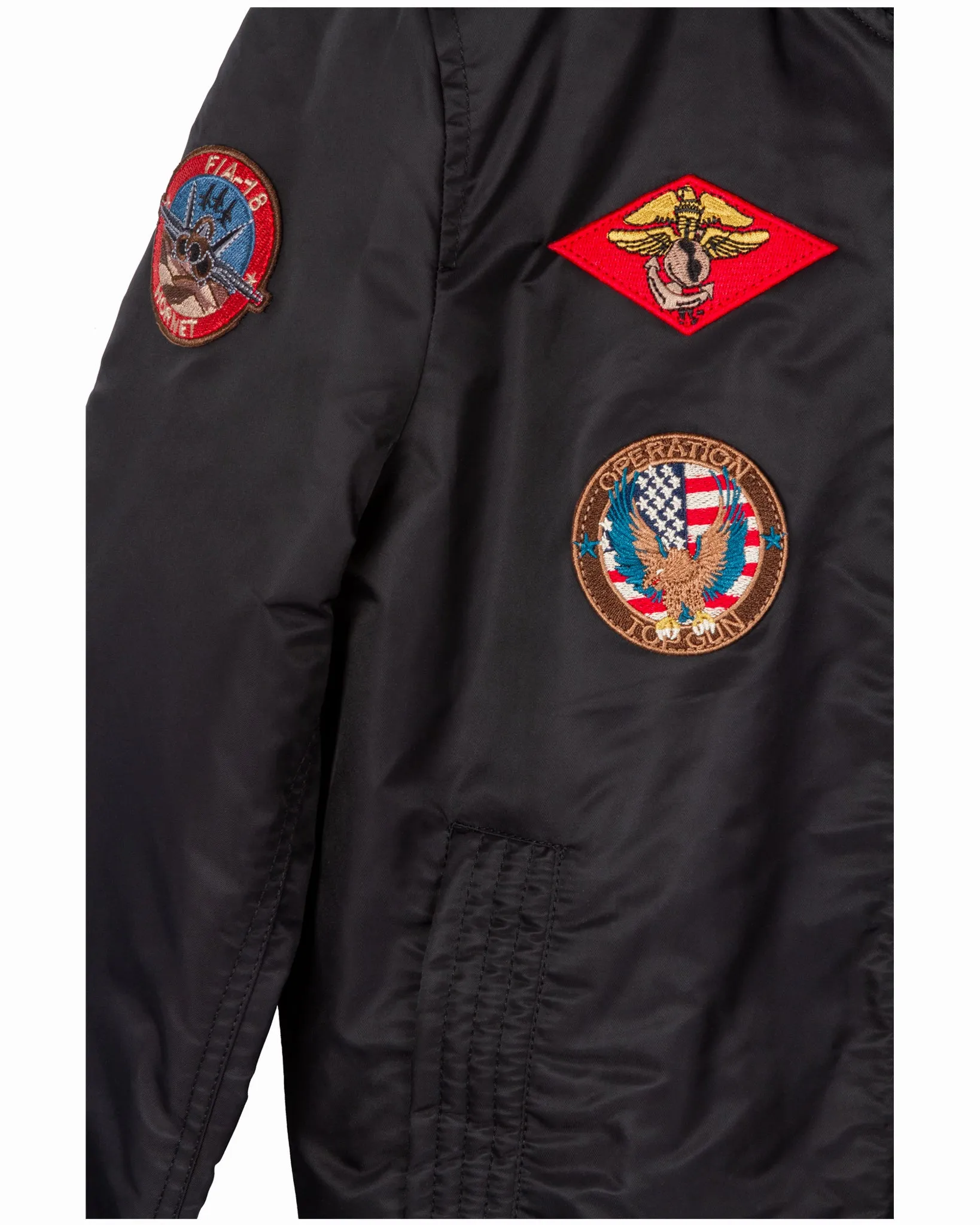 MISS TOP GUN® MA-1 BOMBER JACKET WITH PATCHES