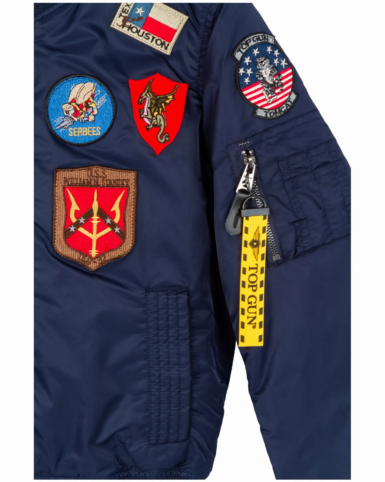 MISS TOP GUN® MA-1 BOMBER JACKET WITH PATCHES