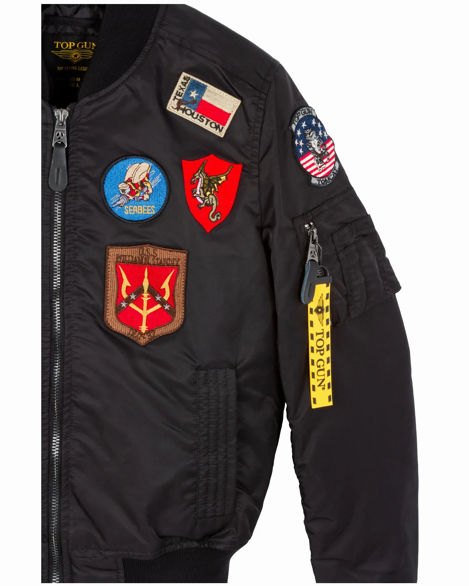 MISS TOP GUN® MA-1 BOMBER JACKET WITH PATCHES