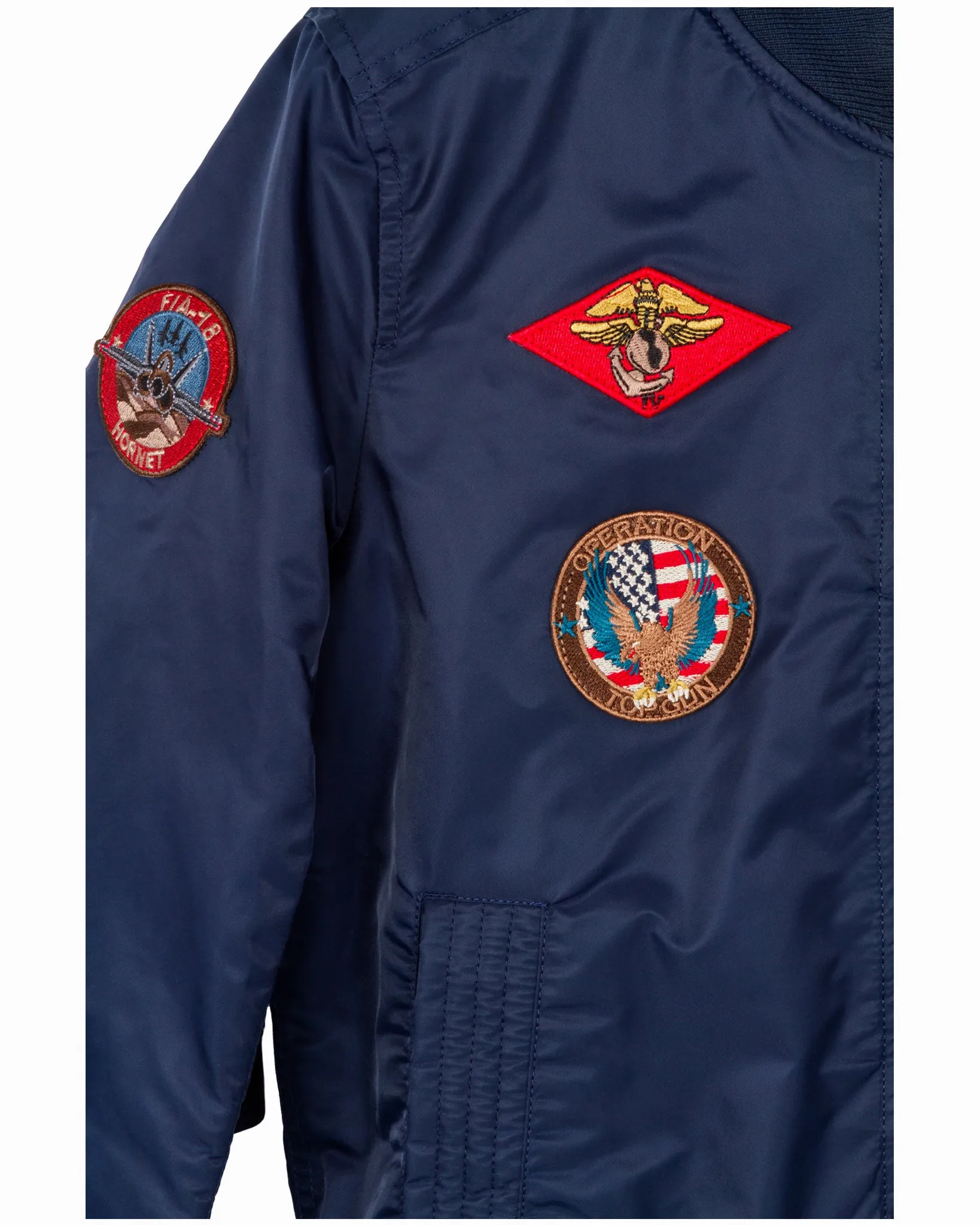 MISS TOP GUN® MA-1 BOMBER JACKET WITH PATCHES