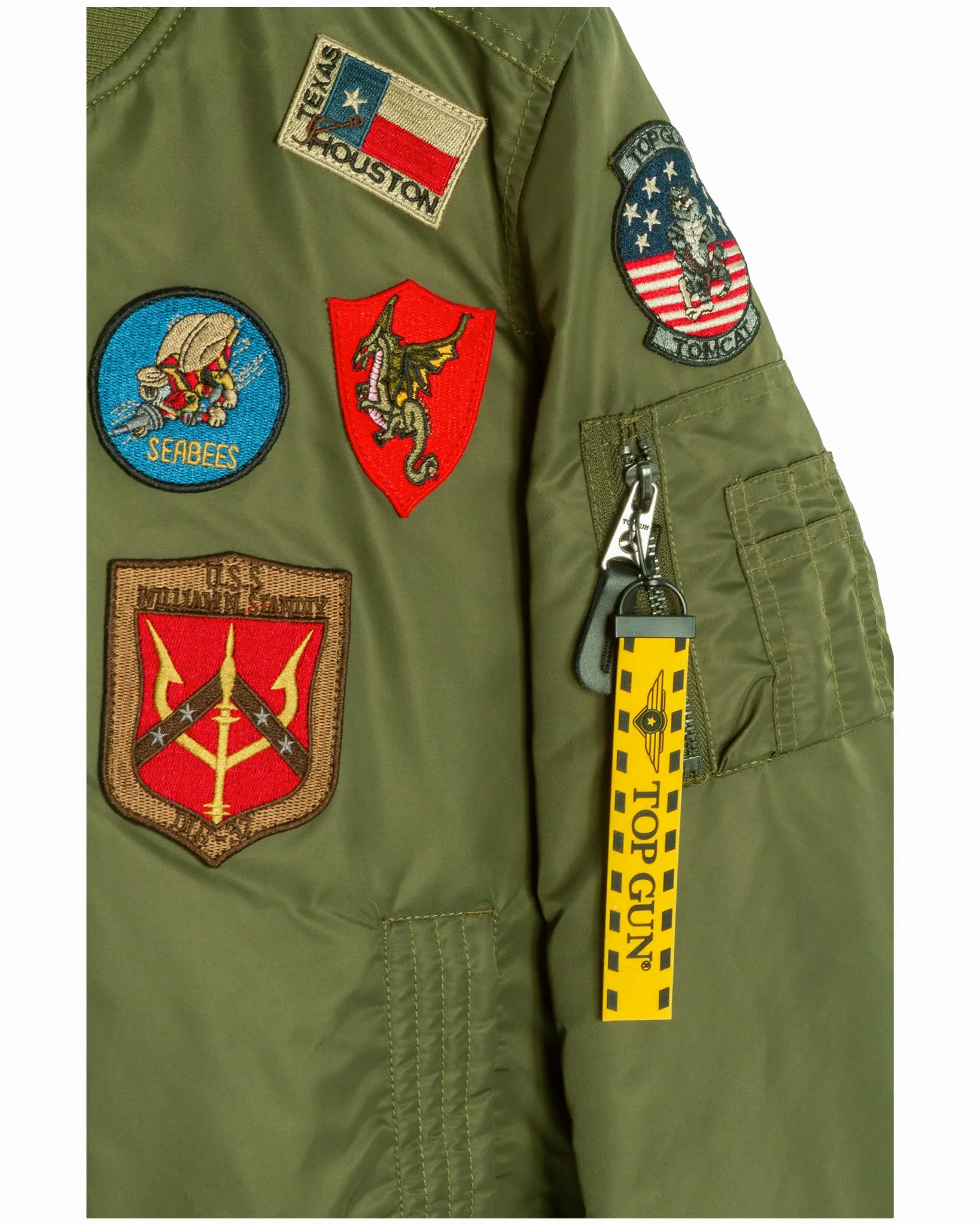 MISS TOP GUN® MA-1 BOMBER JACKET WITH PATCHES