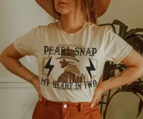 Pearl Snap Graphic Tee (made to order) LC