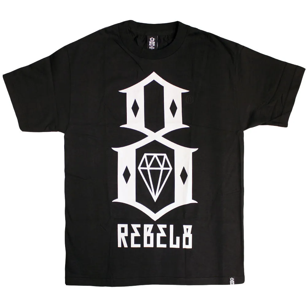 Rebel8 Logo T-shirt Black