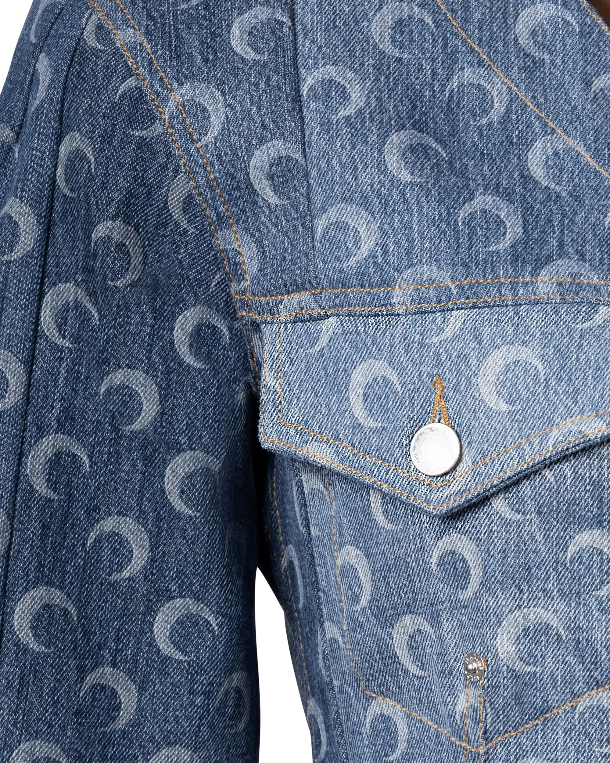 Regenerated Denim Fitted Jacket