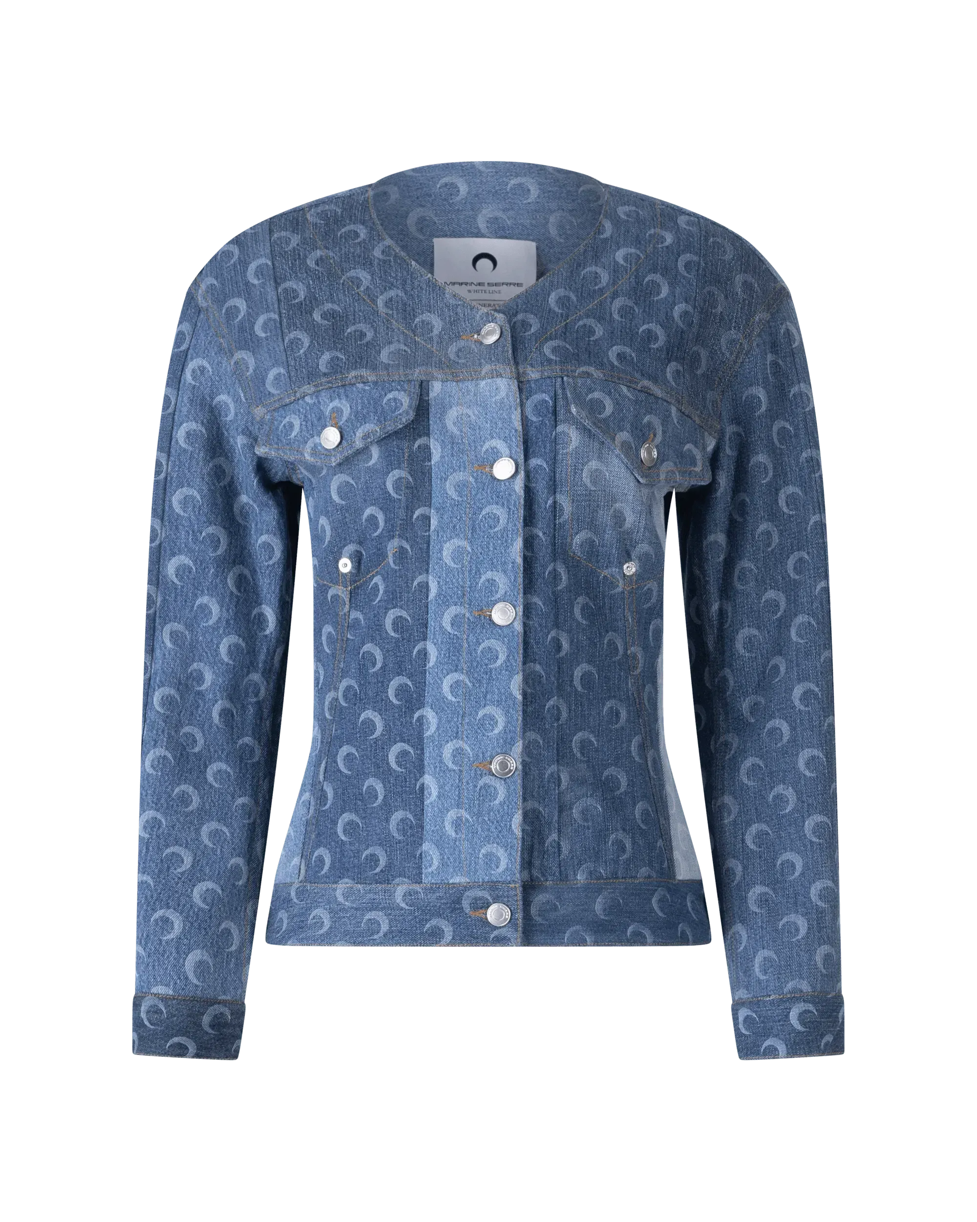 Regenerated Denim Fitted Jacket