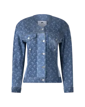 Regenerated Denim Fitted Jacket