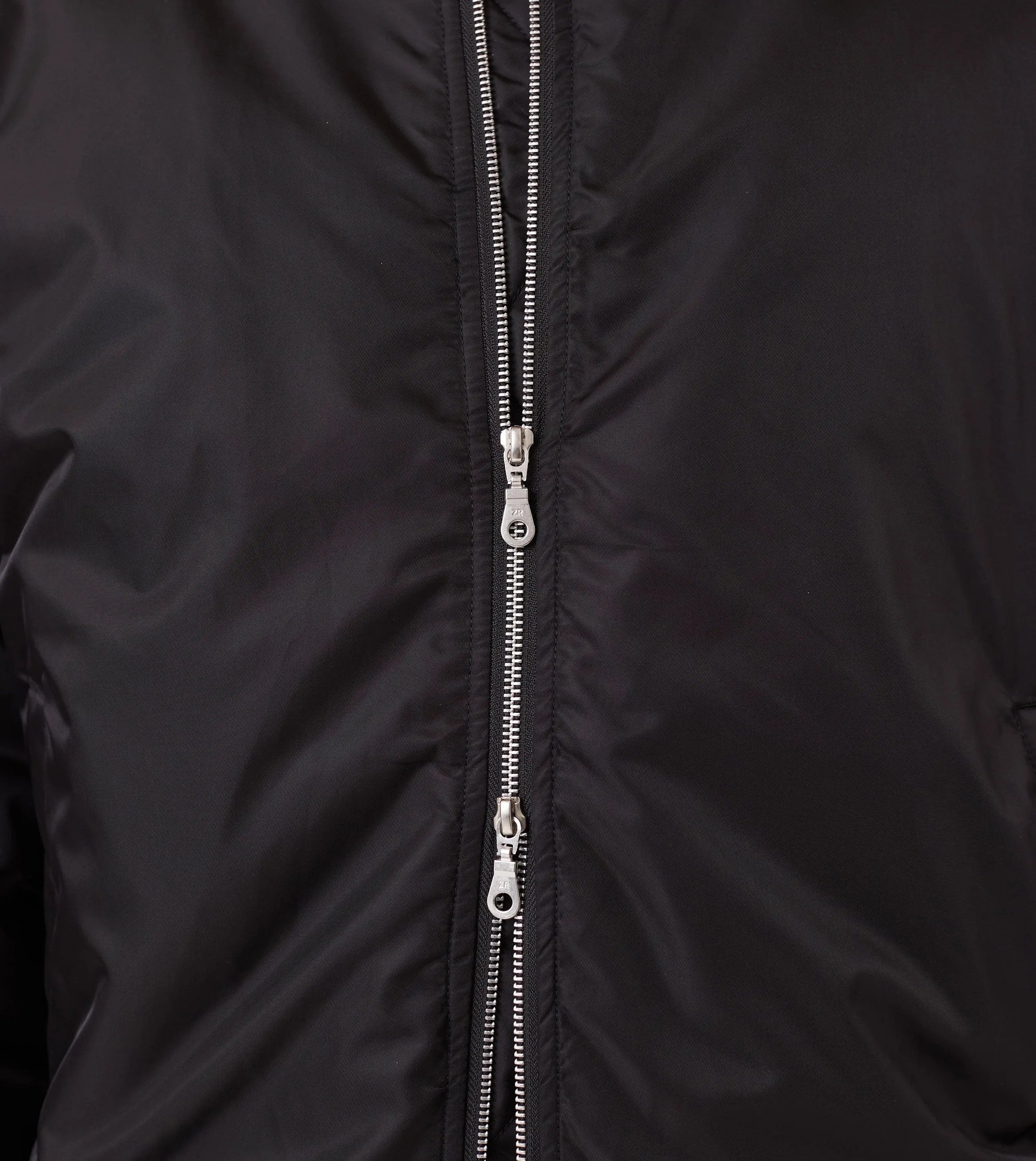 Sateen Bomber Black