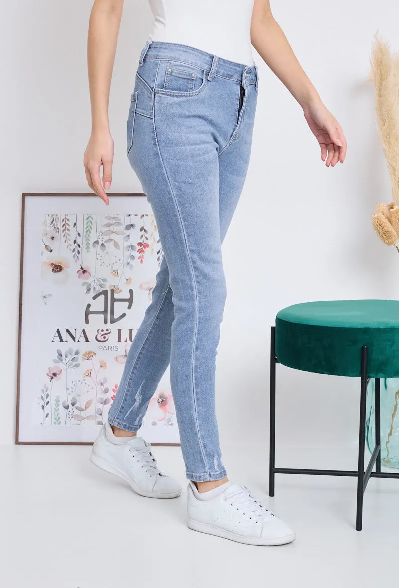 Wholesale Denim Skinny Push Up Jeans