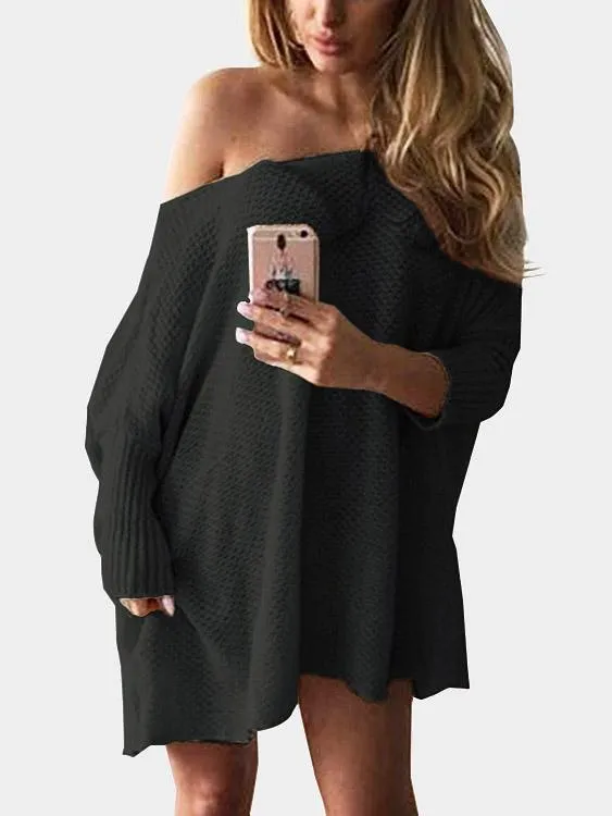 Wholesale Grey One Shoulder Long Sleeve Mini Dress