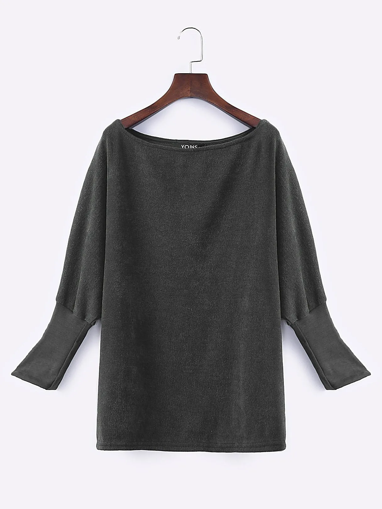 Wholesale Grey One Shoulder Long Sleeve Mini Dress